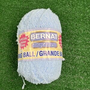 Bernat Baby Blanket Big Ball 7 oz One Ball Makes One Project Baby Blue New